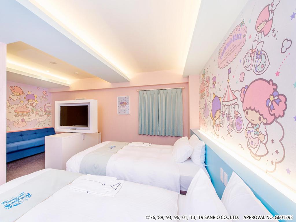 超KAWAii Sanrio卡通主題酒店 必住Hello Kitty/蛋黃哥/布甸狗主題房間! - GOGOAdvise - Travel 旅遊日記