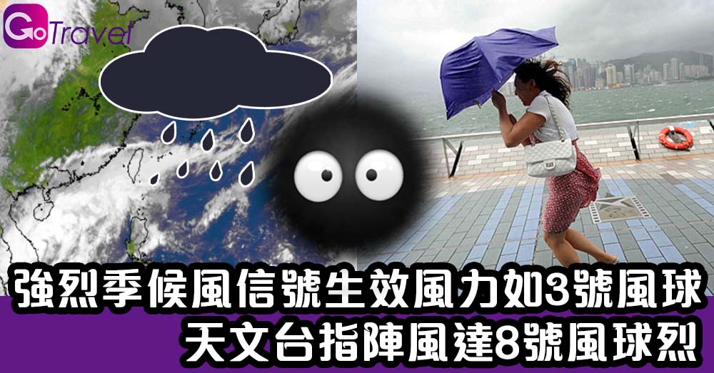 強烈季候風信號生效風力如3號風球 天文台指陣風達8號風球烈 - GOGOAdvise - Travel 旅遊日記